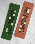 Garland Bookmark | Floral Illustrated Two-Tone Bookmark