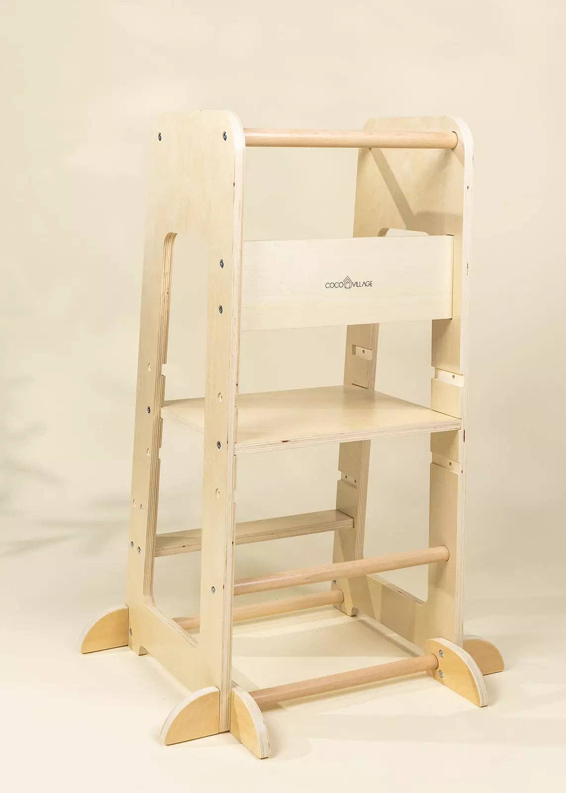 Educational Tower - Natural Wood