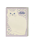 Bromstad Printing Co. - Negative Space Floral Cat - Risograph A2 Notepad