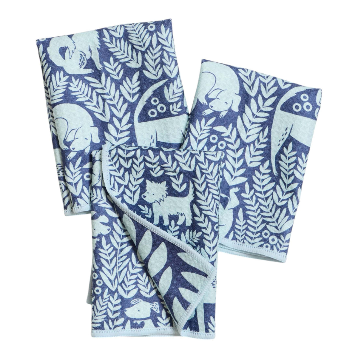 Mighty Mini Towel (Set of 3) Reversible - Nuthatch Dog Park