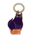 Believe You Can Cat Keychain