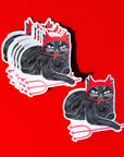 Devil Cat - Mirror Sticker