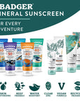 Badger Mineral Tinted Face Sunscreen SPF 40, with Zinc Oxide