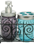 Mason Jar Lifestyle - Satin / Brushed Finish Soap Pump Dispensers for Mason Jars