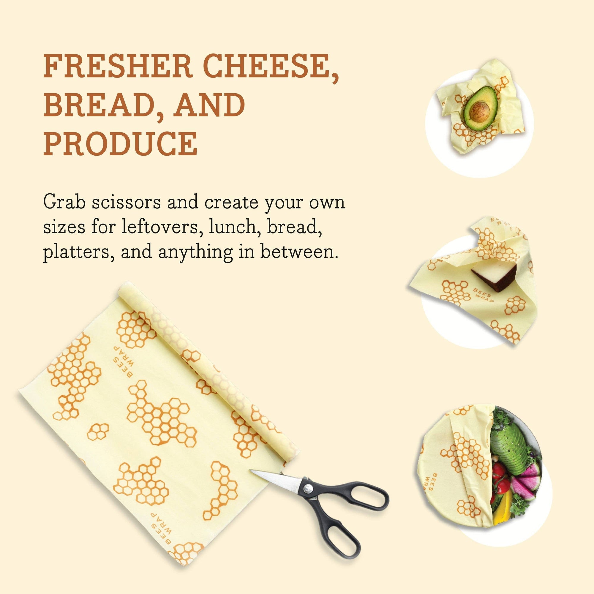 Bee's Wrap - Cut-to-Size Roll - Bees &amp; Bears