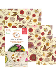 Bee's Wrap - Assorted 3 Pack - Meadow Magic, Plant Based Wax