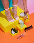 Poketo - Sheer Socks in Confetti