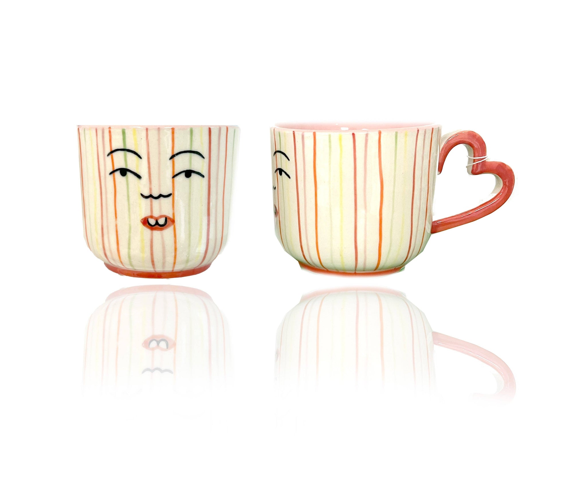 Striped Face Mug