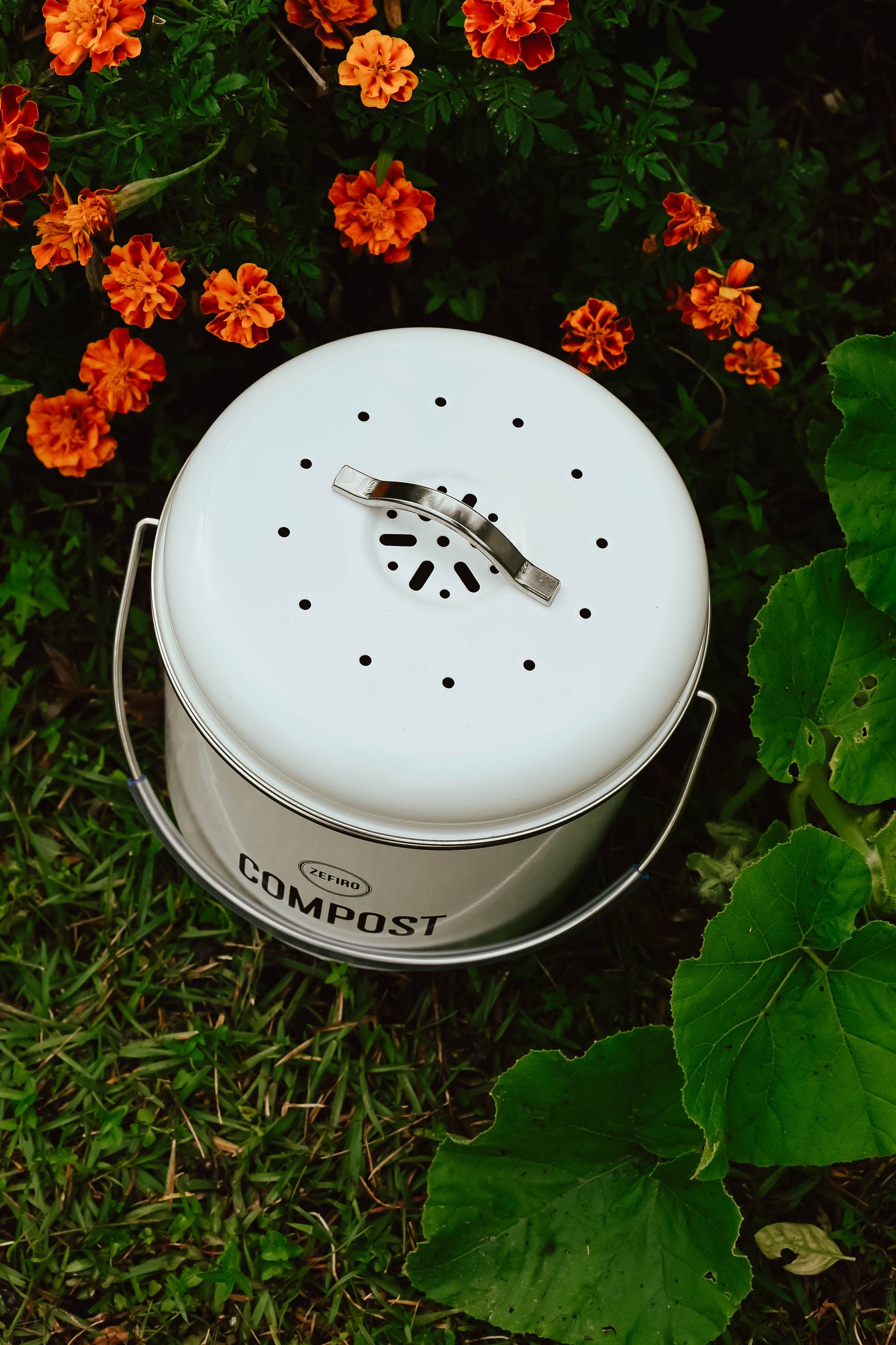 Compost Bin  0.8 Gallons - White