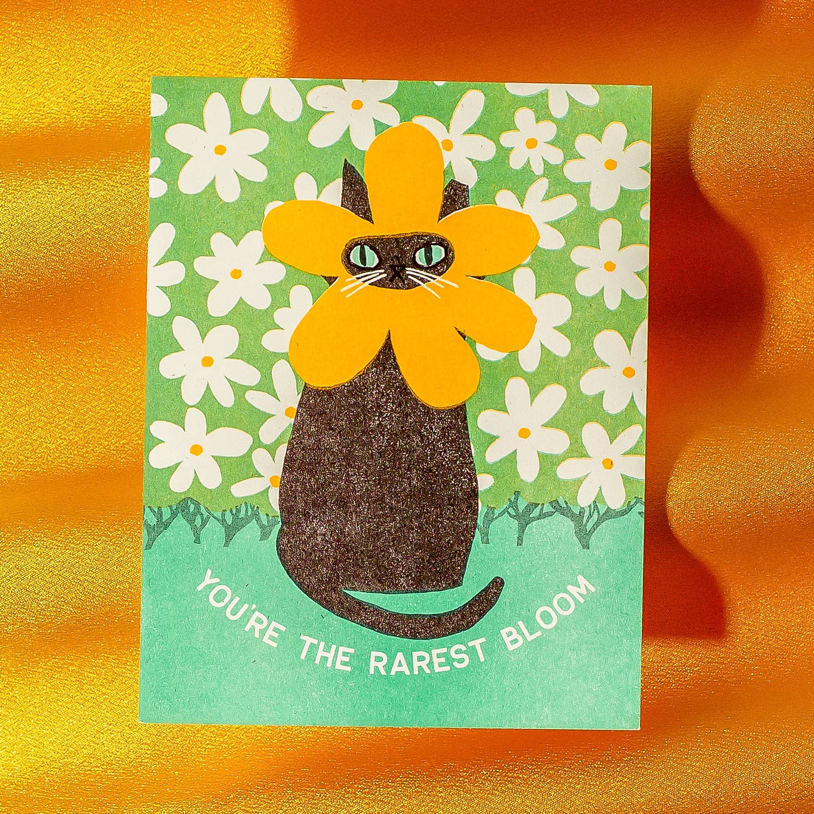 Bromstad Printing Co. - Rarest Bloom - Risograph Card
