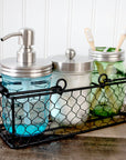 Mason Jar Lifestyle - Satin / Brushed Finish Soap Pump Dispensers for Mason Jars