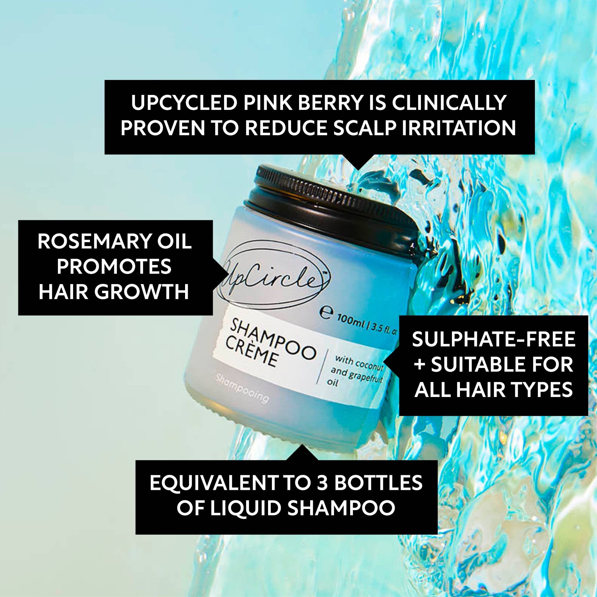Vegan Shampoo Crème with Coconut - 33.8 fl oz Bulk Refill