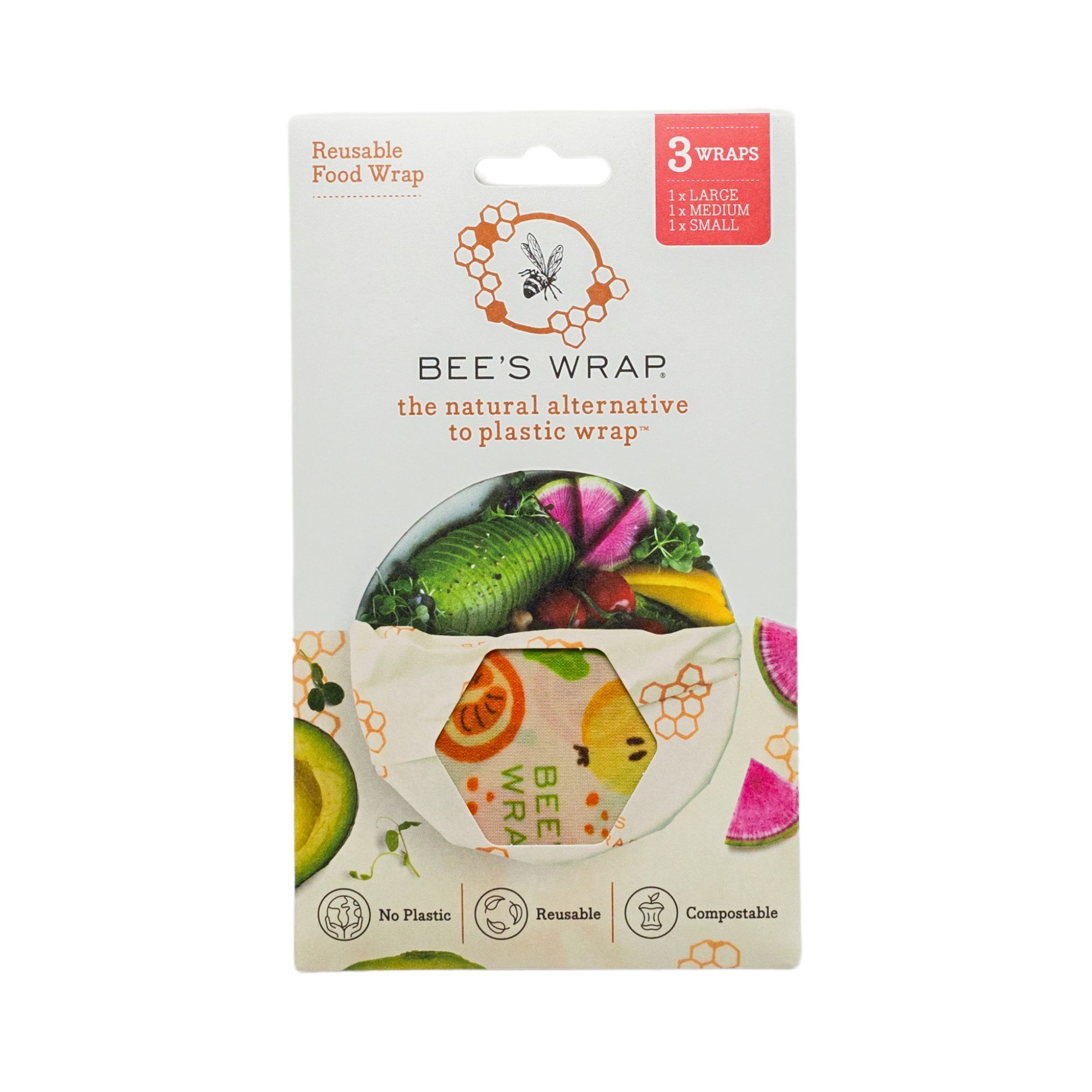Bee&#39;s Wrap - Assorted 3 Pack - Garden Party