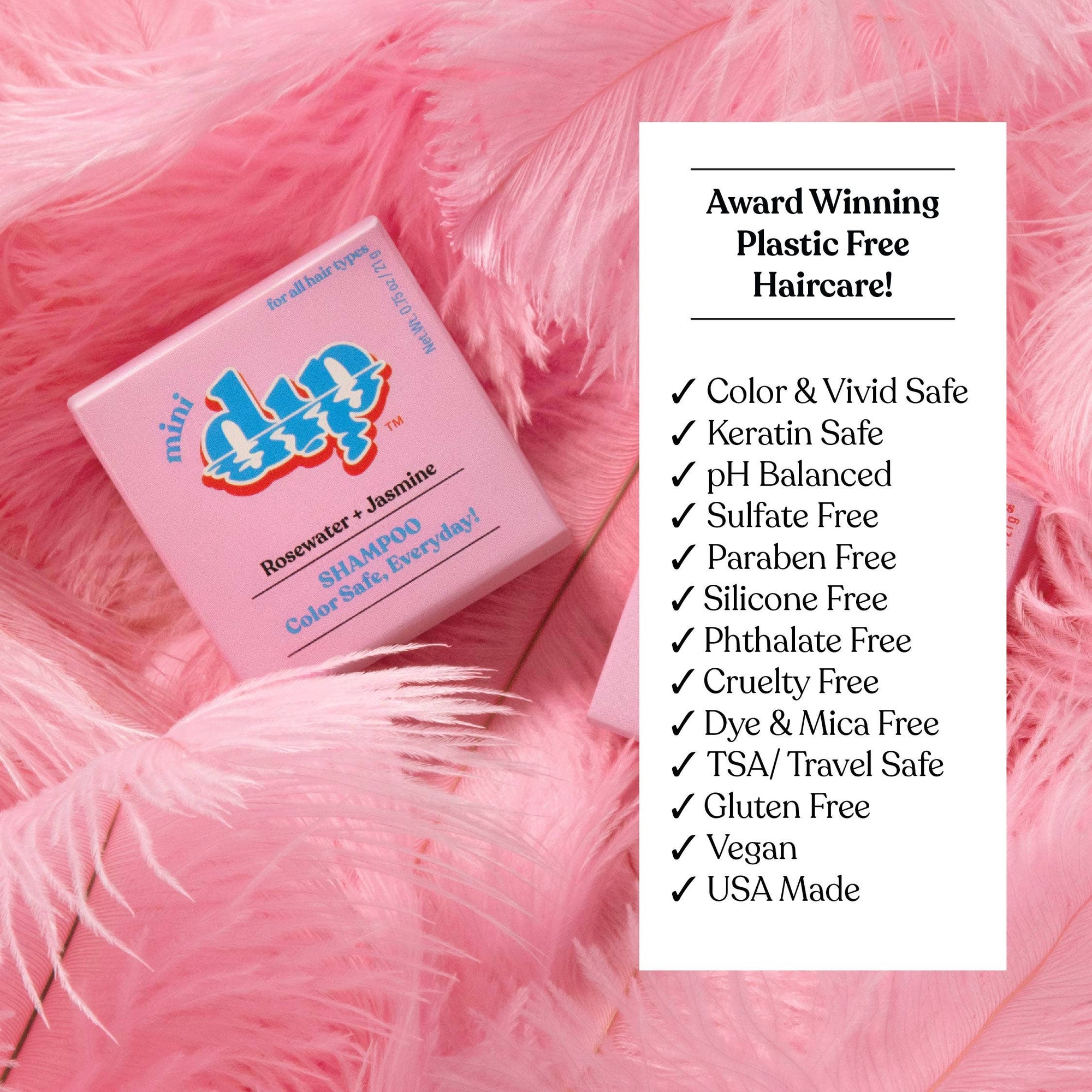 Dip - Mini Dip Shampoo Bar: Color Safe, Everyday - Rosewater &amp; Jasmine