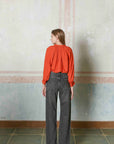Long Sleeve Button Down Blouse