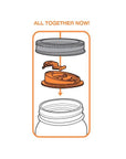 Jarware Drink Lid for Regular Mouth Mason Jar