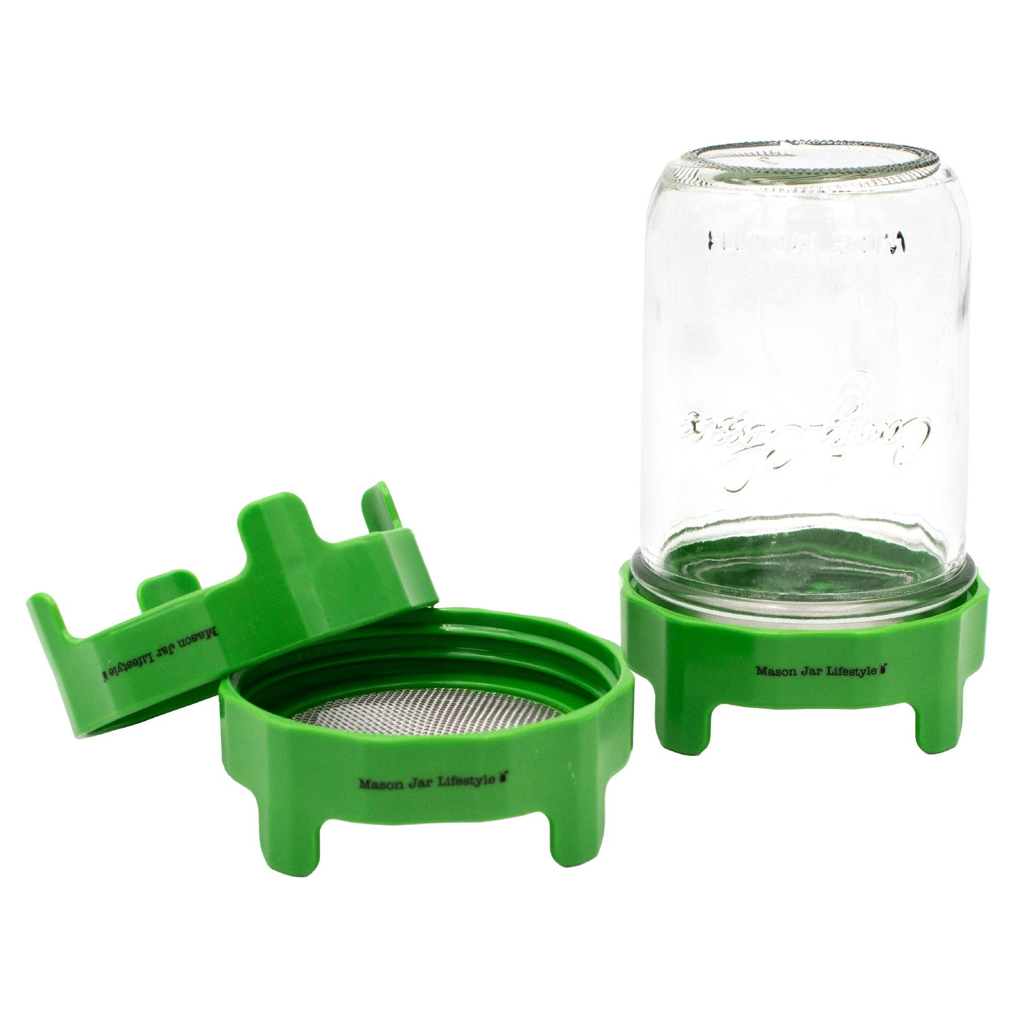 Rust Proof Sprouting Lid with Built-In Stand for Wide Mouth
