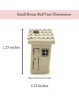 House Bud Vase - Handmade Ceramic Flower Vase