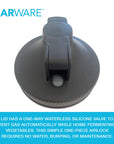Jarware Black Spout Lid for Wide Mouth Mason Jar