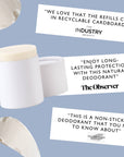 Plastic free Deodorant Refills Macadamia Bergamot - no case