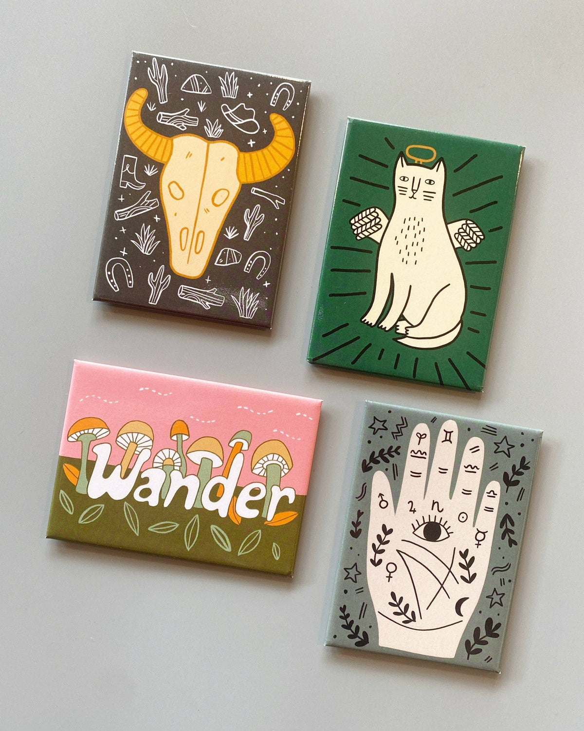 Blessed Cat Rectangle Magnet