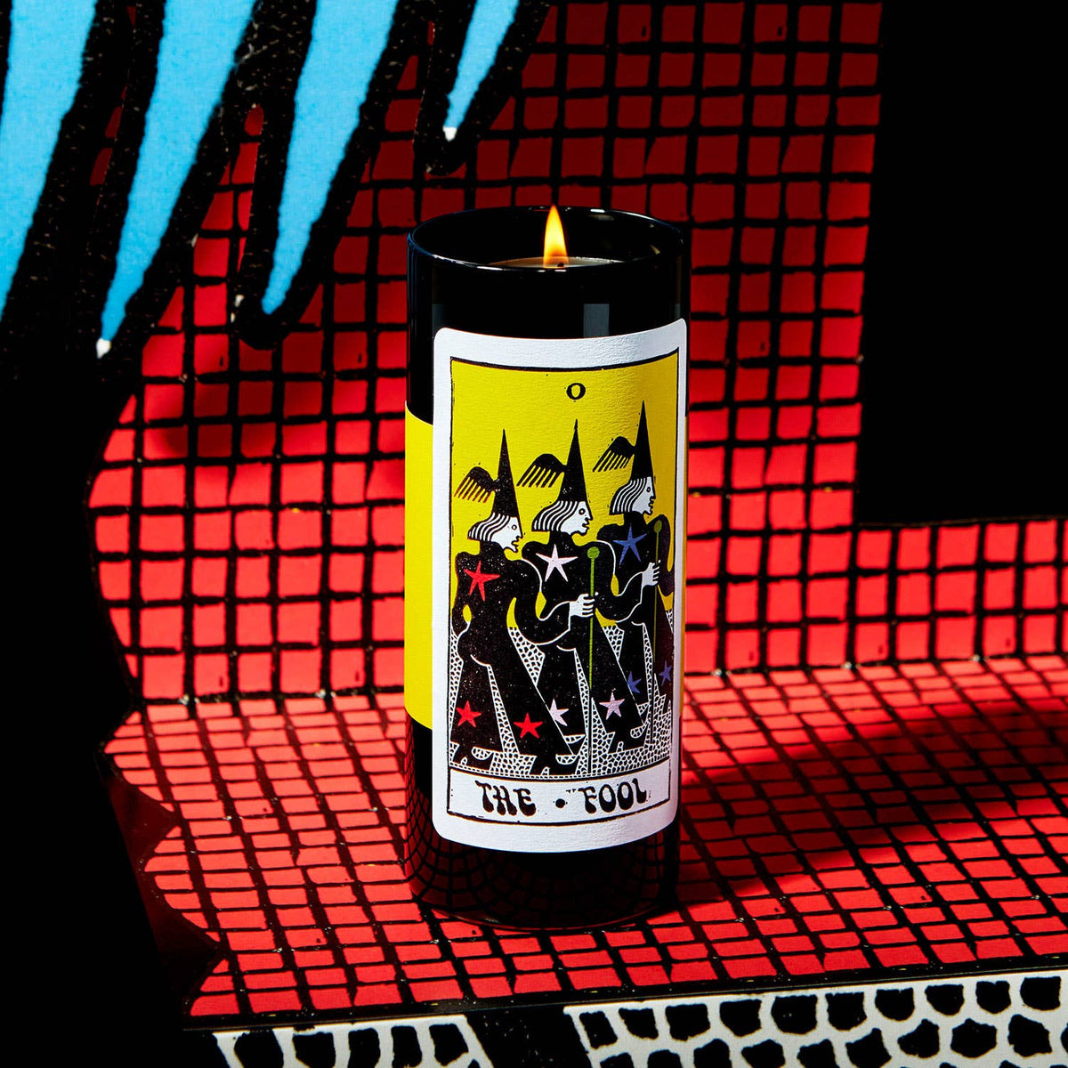 Tarot The Fool Candle - 6" Tall &amp; 60 Hr Burn, Mint &amp; Citrus