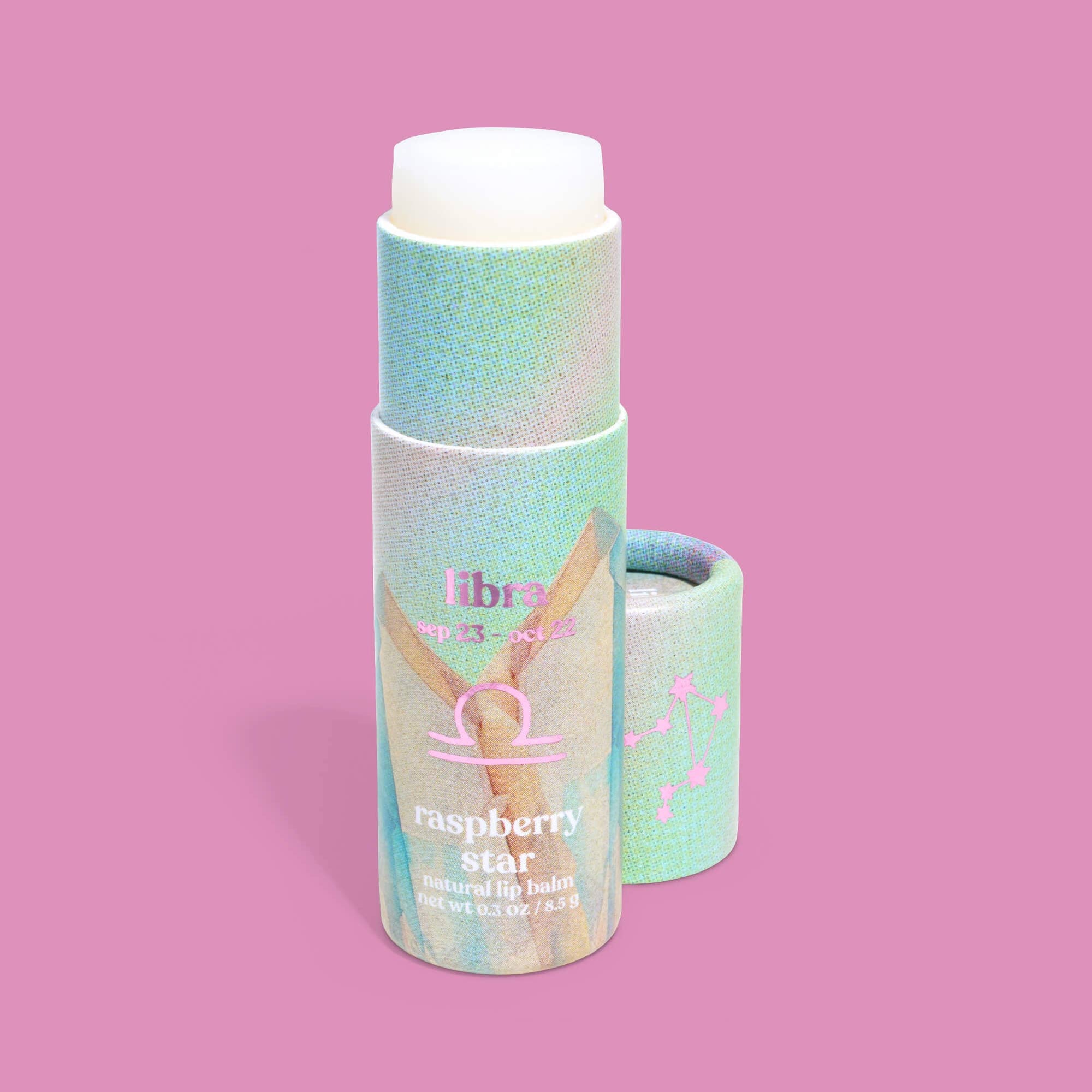 Lip Balm, Zodiac, Libra Raspberry Star