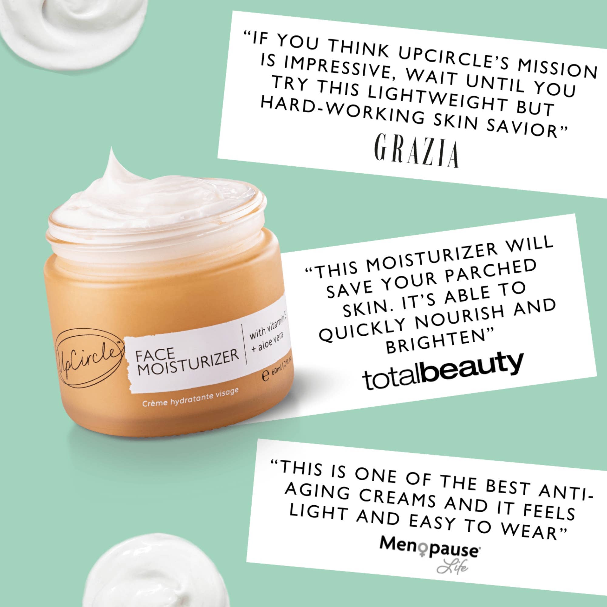 Face Moisturizer with Vitamin E + Aloe Vera - Eco Day Cream