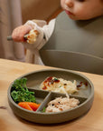 Silicone Baby Divided Suction Plate