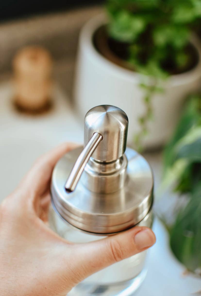 Zefiro - Mason Jar Pump (silver)