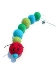 HUNGRY Caterpillar Eco Wool Pet Toys (green red blue)