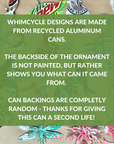 Seatree Studio - Butterfly Ornament - Upcycled Beverage Can