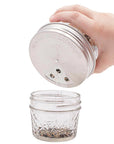 Mason Jar Lifestyle - 4 Pack Stainless Steel Spice Lids