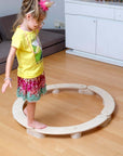 Circular Wooden Balance Beam Set | Montessori