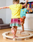 Circular Wooden Balance Beam Set | Montessori