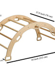 Large Montessori Climbing Arch/Rocker with Pillow Set