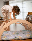 Large Montessori Climbing Arch/Rocker with Pillow Set