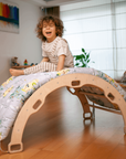 Large Montessori Climbing Arch/Rocker with Pillow Set