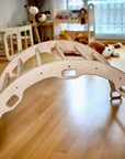 Large Montessori Climbing Arch/Rocker with Pillow Set