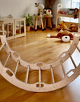 Large Montessori Climbing Arch/Rocker with Pillow Set