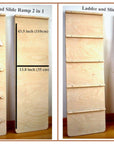 Climbing Arch with Ladder Ramp and Star Pillow Set | Wooden Climber Set