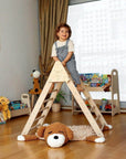 4 Pieces Climbing Set - Climbing Triangle, Arch Rocker, Pillow, and 2in1 Ramp