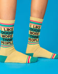 I Like Dogs More Than People Gym Crew Socks