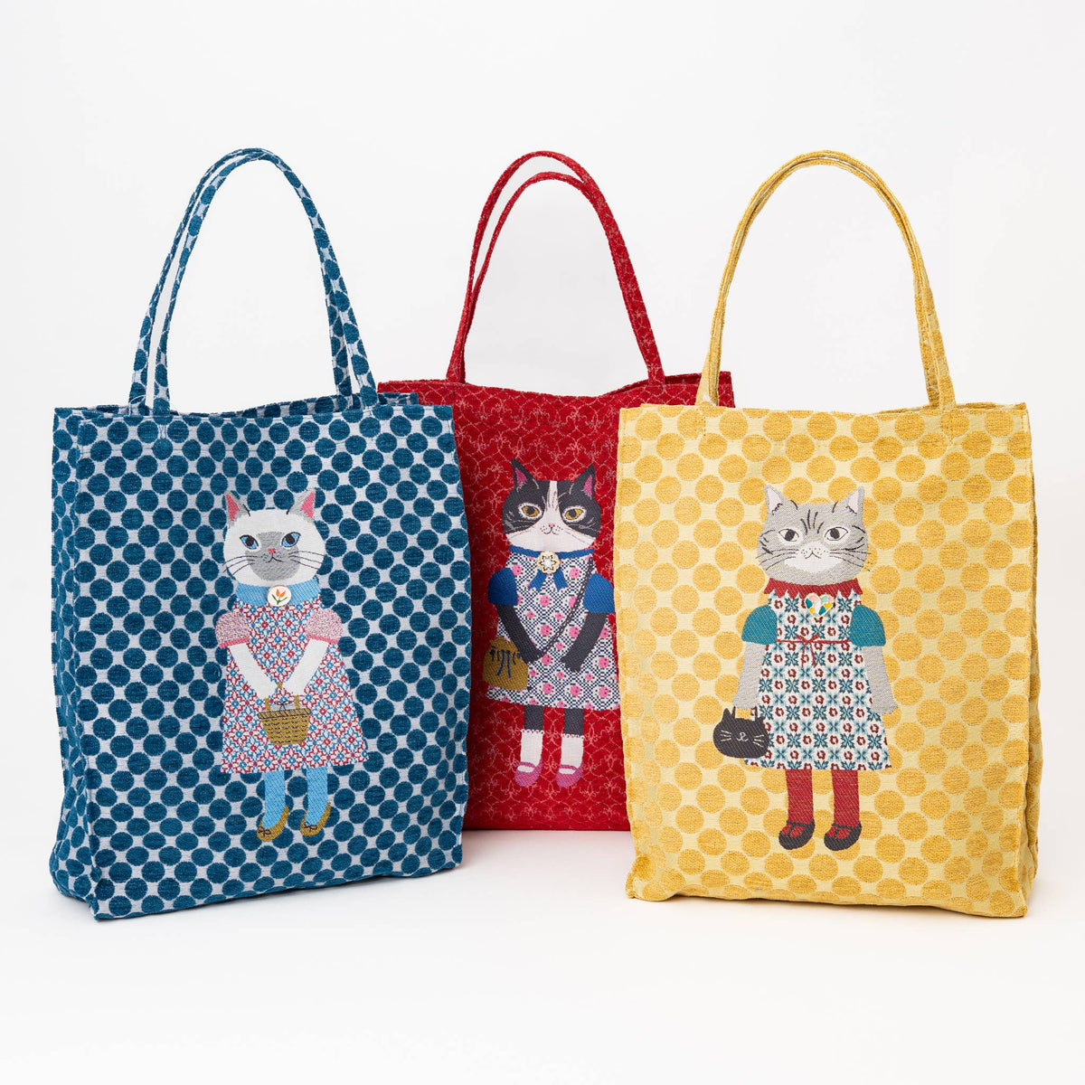 Kusuguru "Honey Bean Princes" Jacquard Tote Premium Chenille