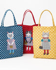 Kusuguru "Honey Bean Princes" Jacquard Tote Premium Chenille