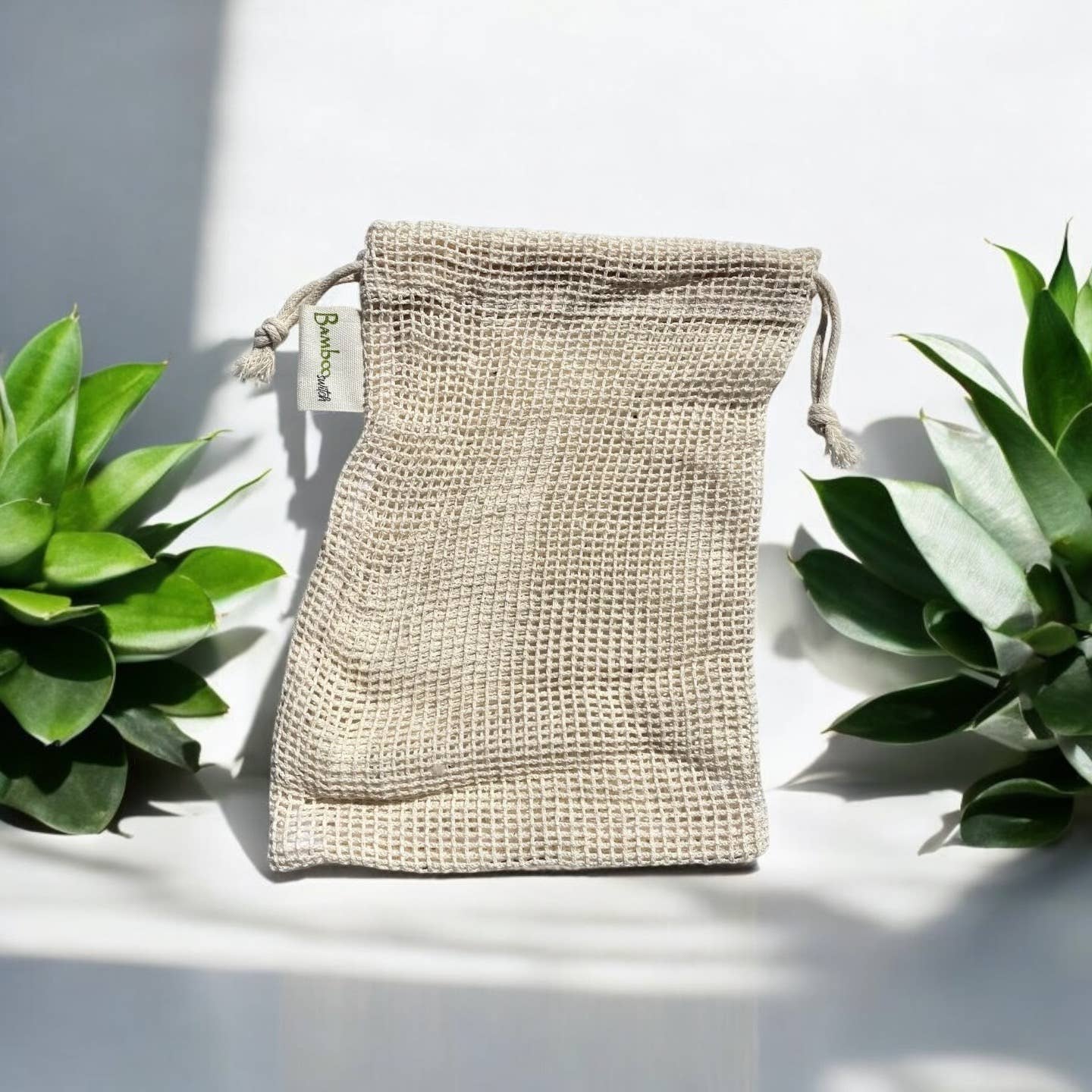Bamboo Switch - Cotton Mesh Laundry Wash Bag