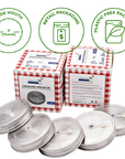 Mason Jar Lifestyle - Stainless Steel Straw Hole Tumbler Lids for Mason Jars