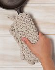 Danica Heirloom - Dove Gray Knit Potholder
