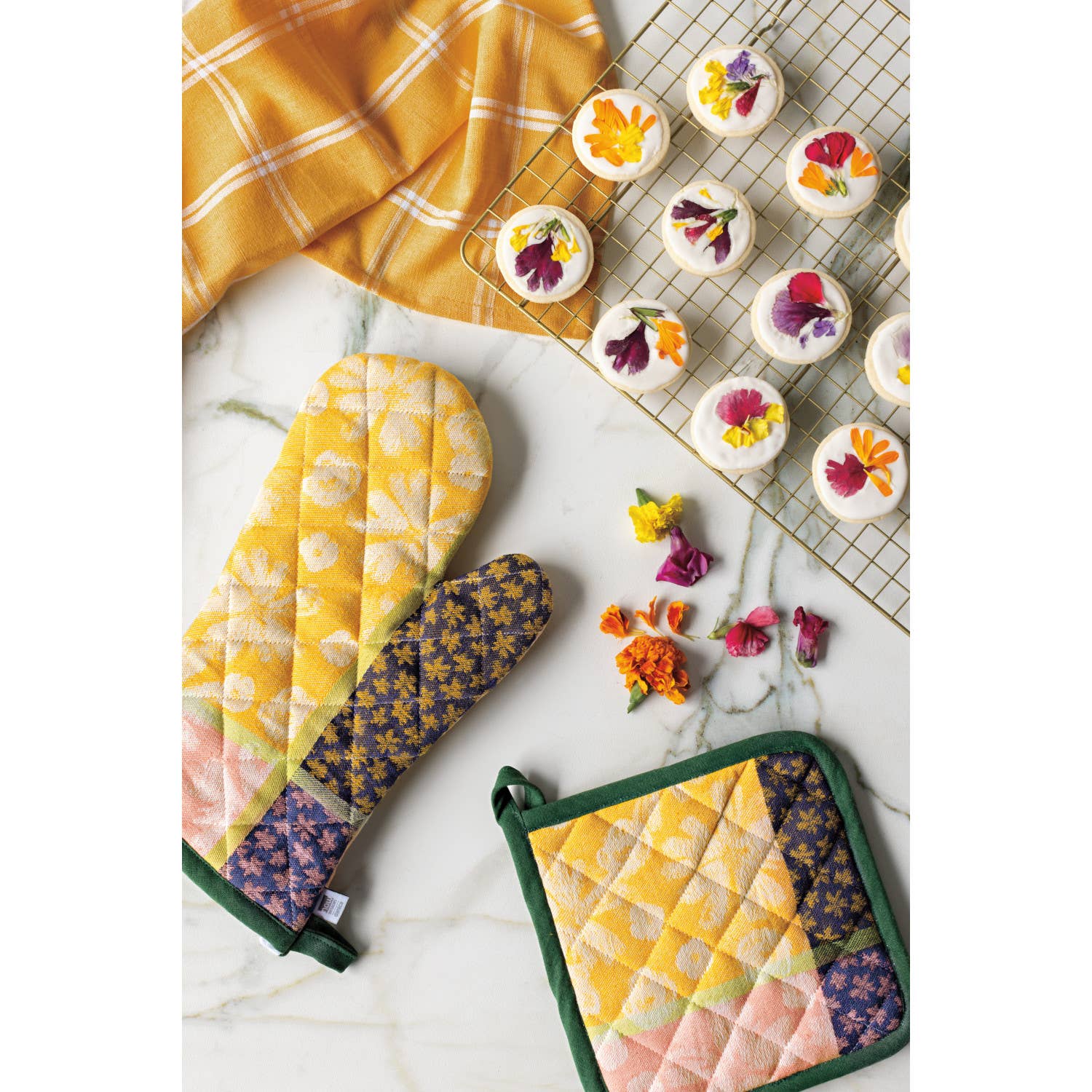 Full Bloom Jacquard Potholder