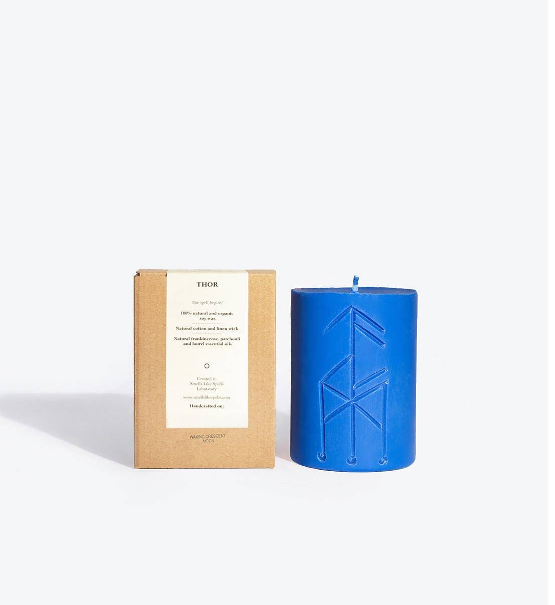 Thor | Rune Carved Candle inspired by Norse Magic | Vitality